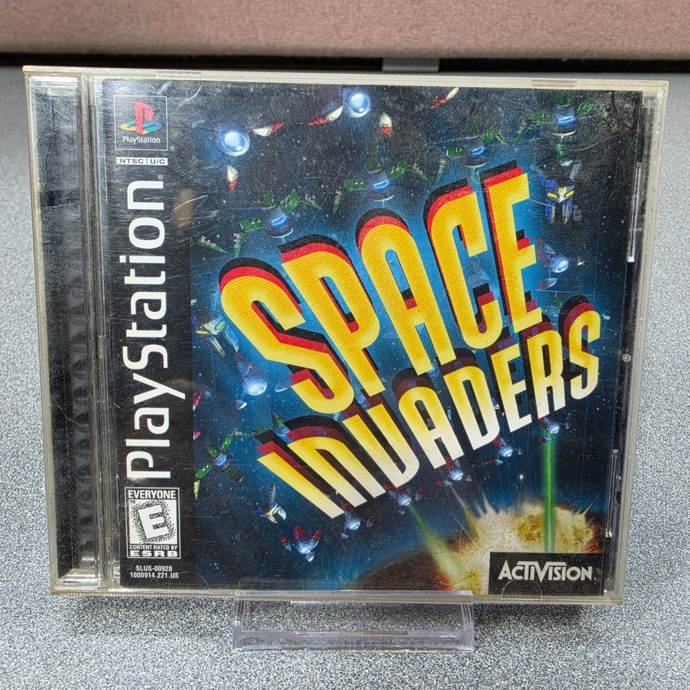 Activision Space Invaders Video Game PS1 Classic Arcade